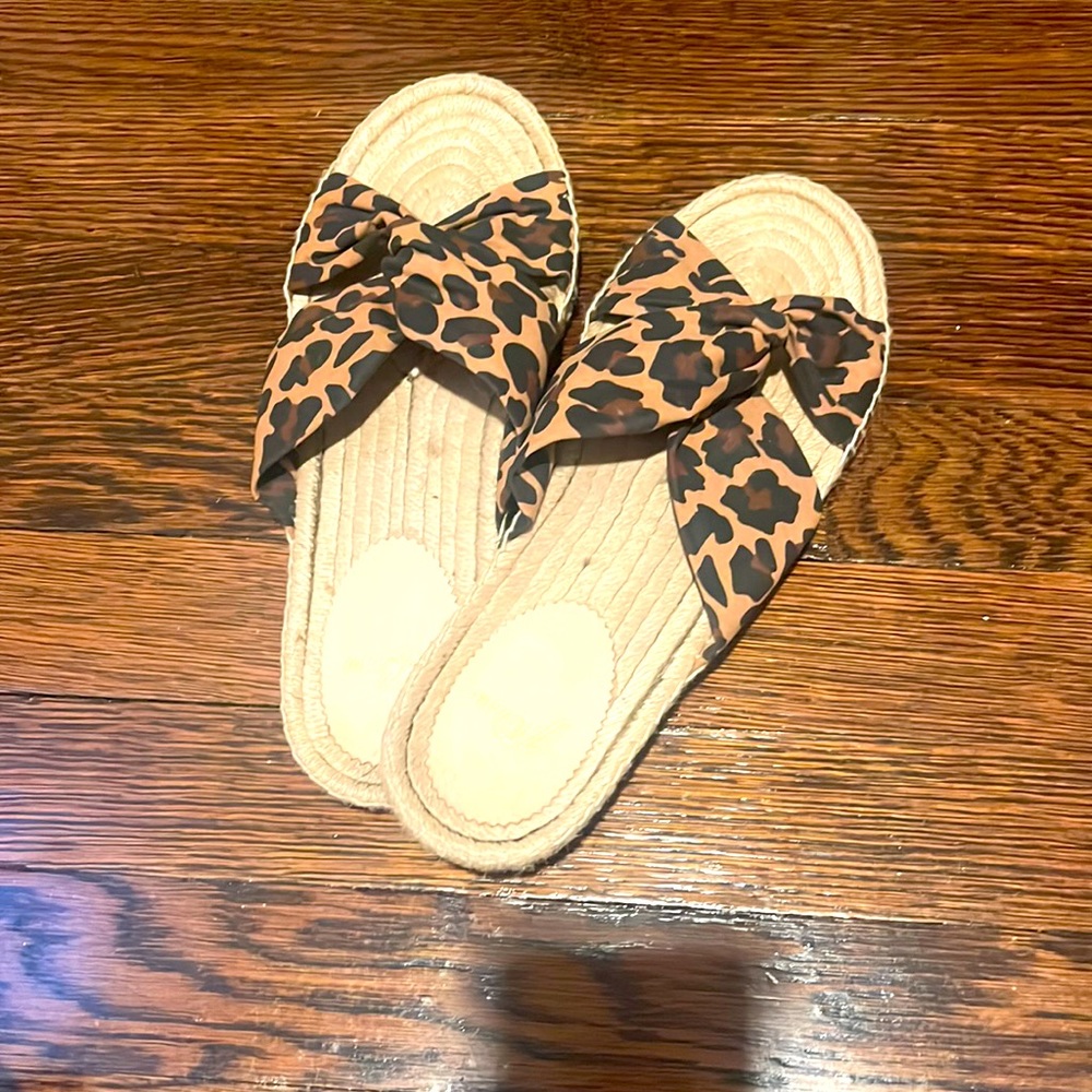 Jcrew leopard sandals